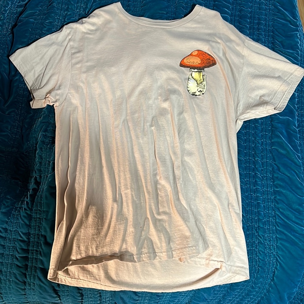 Vintage aesthetic mushroom t-shirt, large